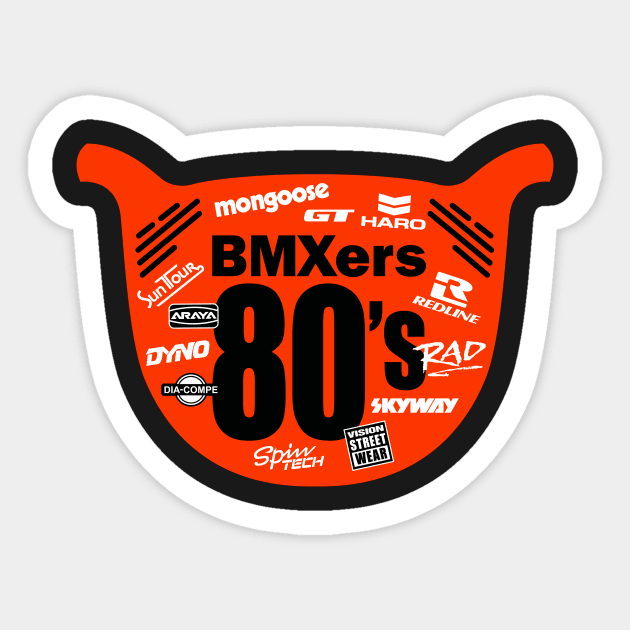 BMXer 80s Sticker by reigedesign